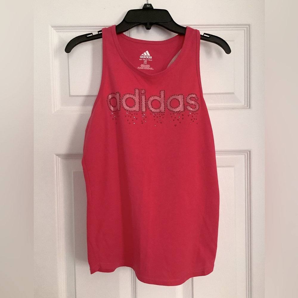 Girls adidas racerback tank top